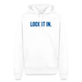 Jeu des amateurs de basket : verrouillez-le - Sweat à capuche Premium bio Homme - blanc - Devant - Nico (187cm)