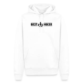 Best Hiker Mountain Hiker - Männer Premium Bio Hoodie - Weiß - Vorne - Nico (187cm)