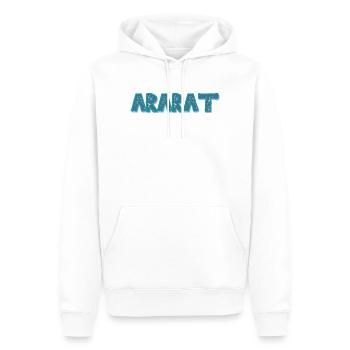 ARARAT - Men’s Premium Organic Hoodie - white - Front - Nico (187cm)