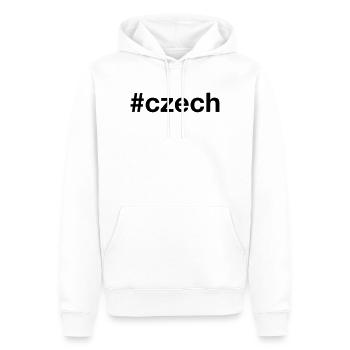 CZECH Hashtag Tschechien Tschechisch - Männer Premium Bio Hoodie - Weiß - Vorne - Nico (187cm)