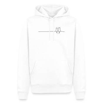 Katze Katzen Katzenpaar Paar Geschenkidee - Männer Premium Bio Hoodie - Weiß - Vorne - Nico (187cm)