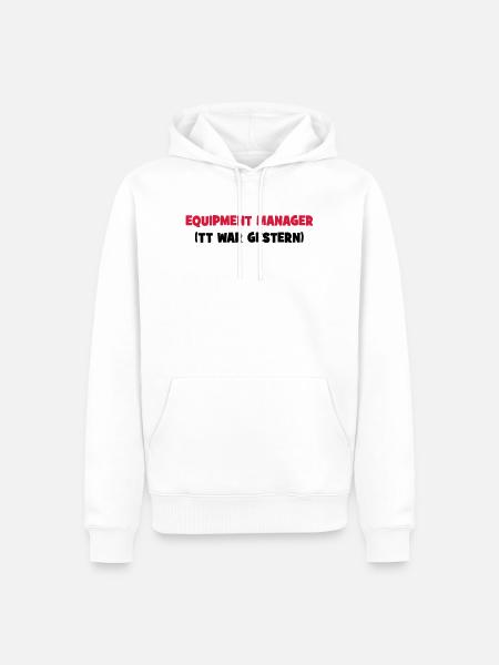 6061912 121013613 reiten - Männer Premium Bio Hoodie - Weiß