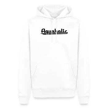 2541614 15910338 aquaholic - Männer Premium Bio Hoodie - Weiß - Vorne - Nico (187cm)