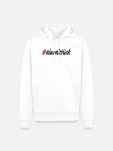 Einzelstück - Männer Premium Bio Hoodie - Weiß