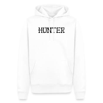 Hunter - Men’s Premium Organic Hoodie - white - Front - Nico (187cm)