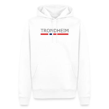Norway Flag - Trondheim - Norge - Norwegen - Männer Premium Bio Hoodie - Weiß - Vorne - Nico (187cm)
