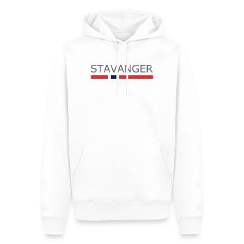 Drapeau de la Norvège - Porsgrunn - Norge - Norwegen - Sweat à capuche Premium bio Homme - blanc - Devant - Nico (187cm)