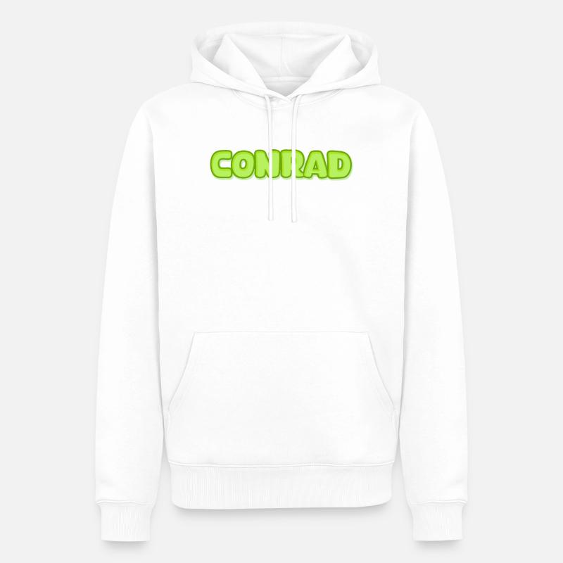 Conrad dans le rôle de Conrad - Sweat à capuche Premium bio Homme - blanc