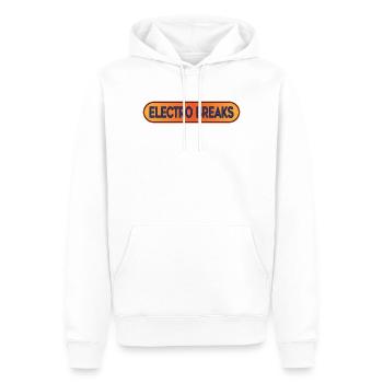 Electro Breaks Breakbeat - Men’s Premium Organic Hoodie - white - Front - Nico (187cm)