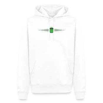 Garbage Can Icon Line - Men’s Premium Organic Hoodie - white - Front - Nico (187cm)