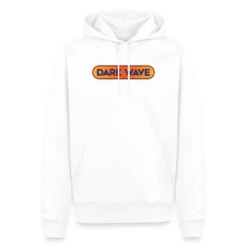 Dark Wave Music Shirt – Retro-Gothic-Ästhetik - Männer Premium Bio Hoodie - Weiß - Vorne - Nico (187cm)