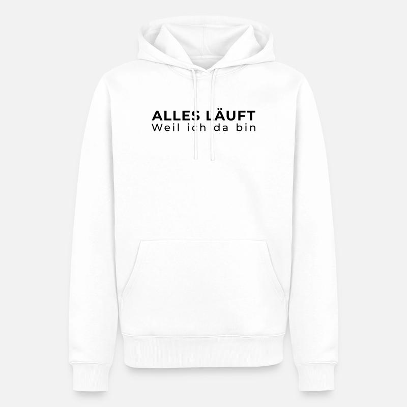 Alles läuft – IT Administrator - Männer Premium Bio Hoodie - Weiß