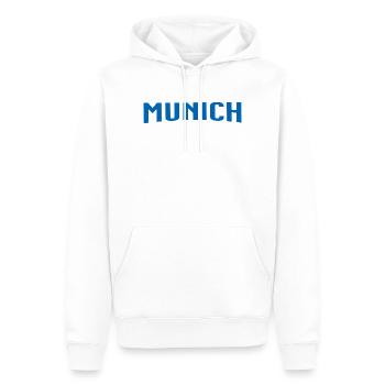 Munich - Männer Premium Bio Hoodie - Weiß - Vorne - Nico (187cm)