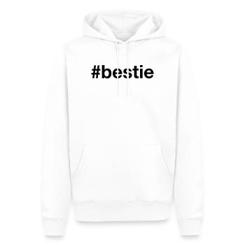 BESTIE Hashtag Meilleur ami Bester Freund - Sweat à capuche Premium bio Homme - blanc - Devant - Nico (187cm)
