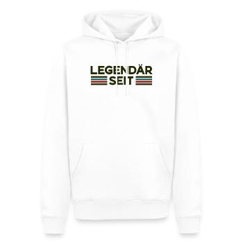 Legendär seit Geburtsjahr Personalisierung - Männer Premium Bio Hoodie - Weiß - Vorne - Nico (187cm)