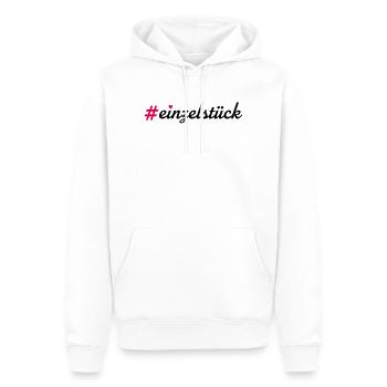 Einzelstück - Männer Premium Bio Hoodie - Weiß - Vorne - Nico (187cm)
