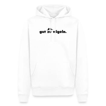 gut zu vögeln. - Männer Premium Bio Hoodie - Weiß - Vorne - Nico (187cm)
