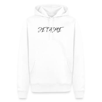 ICH LIEBE DICH. LIEBE. PAAR. GERADE VERHEIRATET. Junggesellinnenabschied - Männer Premium Bio Hoodie - Weiß - Vorne - Nico (187cm)