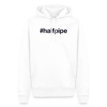 HALFPIPE Hashtag - Männer Premium Bio Hoodie - Weiß - Vorne - Nico (187cm)