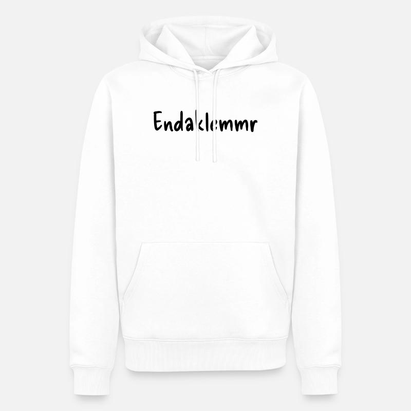 Endaklemmr - Männer Premium Bio Hoodie - Weiß