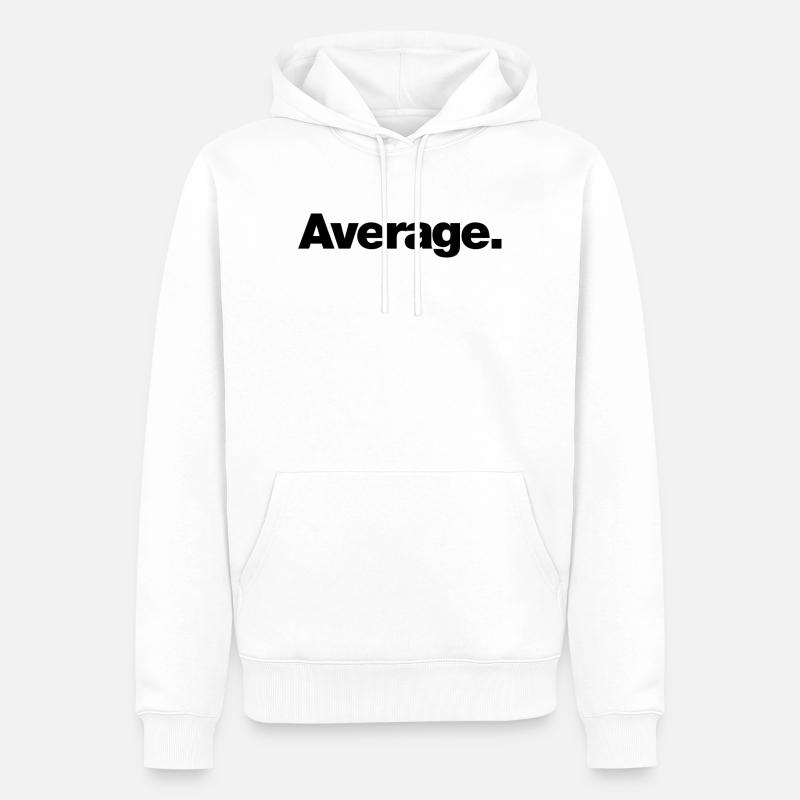 moyenne - Sweat à capuche Premium bio Homme - blanc