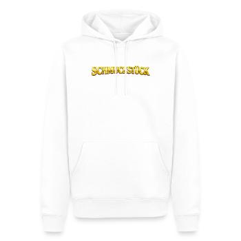 Golden Masterpiece Typography Schmuckstück german  - Men’s Premium Organic Hoodie - white - Front - Nico (187cm)