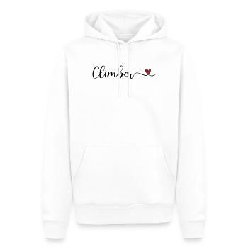 Bergsteiger - Männer Premium Bio Hoodie - Weiß - Vorne - Nico (187cm)