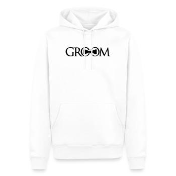celebrate groom rings team bachelorette party - Men’s Premium Organic Hoodie - white - Front - Nico (187cm)