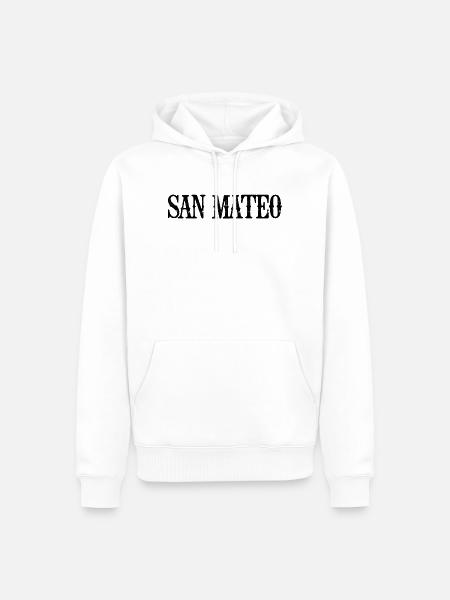 Saint-Mateo - Sweat à capuche Premium bio Homme - blanc