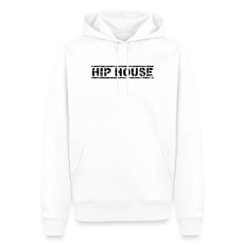 Hip House - Männer Premium Bio Hoodie - Weiß - Vorne - Nico (187cm)