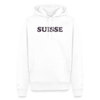 SUISSE - Sweat à capuche Premium bio Homme - blanc - Devant - Nico (187cm)