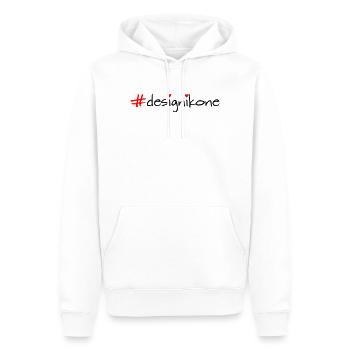 Design icon - Men’s Premium Organic Hoodie - white - Front - Nico (187cm)