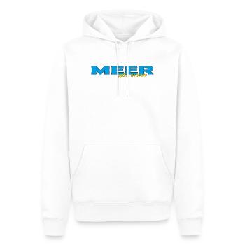 LA MER FONCTIONNE TOUJOURS - Sweat à capuche Premium bio Homme - blanc - Devant - Nico (187cm)