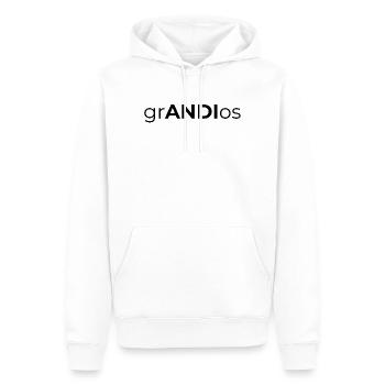 grandios Andreas Andy Andrea Spruch Name Geschenk - Männer Premium Bio Hoodie - Weiß - Vorne - Nico (187cm)