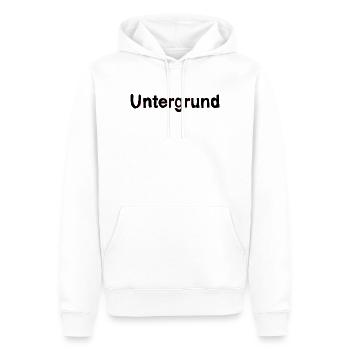 Undergrung hiphop - Männer Premium Bio Hoodie - Weiß - Vorne - Nico (187cm)