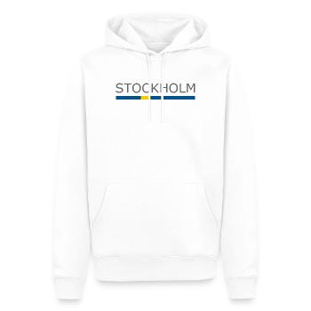 Drapeau de la Suède - Stockholm - Sverige - Schweden - Sweat à capuche Premium bio Homme - blanc - Devant - Nico (187cm)