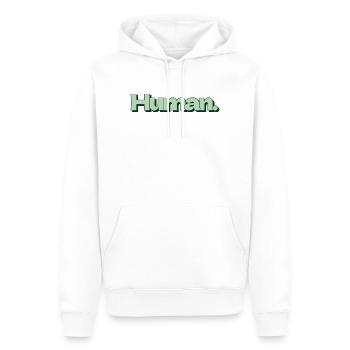 Lien avec la nature humaine - Sweat à capuche Premium bio Homme - blanc - Devant - Nico (187cm)