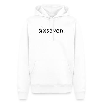 Six-seven - Männer Premium Bio Hoodie - Weiß - Vorne - Nico (187cm)