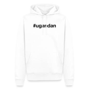 UGANDA Hashtag ugandan - Männer Premium Bio Hoodie - Weiß - Vorne - Nico (187cm)