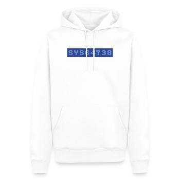 64 : SYS64738 - Sweat à capuche Premium bio Homme - blanc - Devant - Nico (187cm)