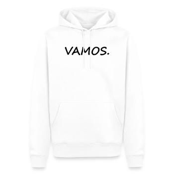 VAMOS - Männer Premium Bio Hoodie - Weiß - Vorne - Nico (187cm)