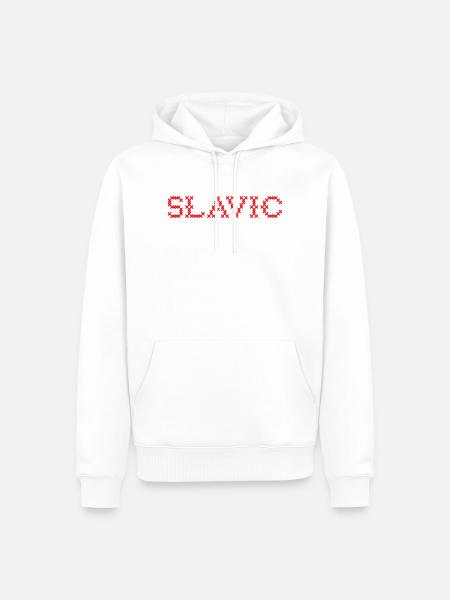 SLAVIC Folk Slawisch - Men’s Premium Organic Hoodie - white