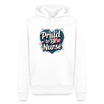 Stolz darauf, Krankenschwester zu sein - Männer Premium Bio Hoodie - Weiß - Vorne - Nico (187cm)