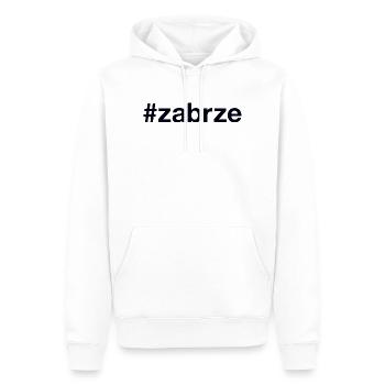 Zabrze Pologne - Sweat à capuche Premium bio Homme - blanc - Devant - Nico (187cm)