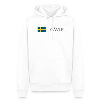 Drapeau de la Suède - Gävle - Sverige - Schweden - Sweat à capuche Premium bio Homme - blanc - Devant - Nico (187cm)