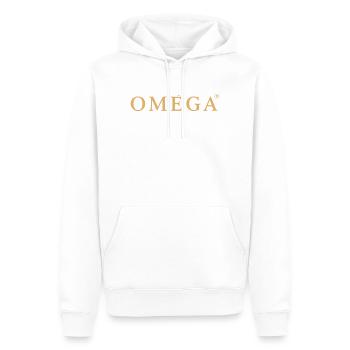 OMEGA - Sweat à capuche Premium bio Homme - blanc - Devant - Nico (187cm)