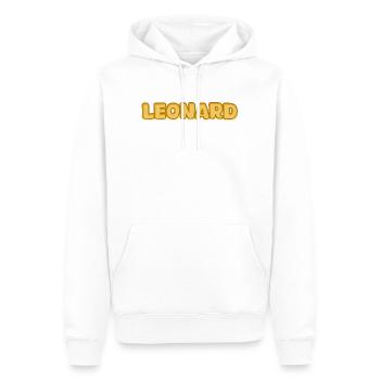 Leonard - Männer Premium Bio Hoodie - Weiß - Vorne - Nico (187cm)