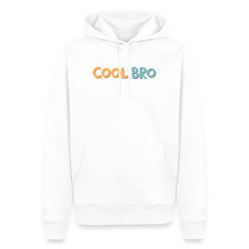 Brother Cool Retro-Pop-Tippfehler - Männer Premium Bio Hoodie - Weiß - Vorne - Nico (187cm)