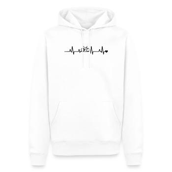  Fahrrad Radfahrer - Männer Premium Bio Hoodie - Weiß - Vorne - Nico (187cm)
