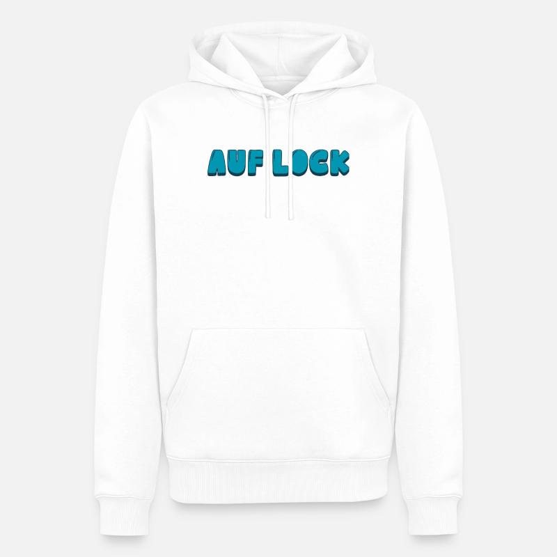 Auf Lock - Männer Premium Bio Hoodie - Weiß